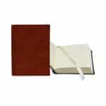Custom 3" x 4" Leather Bookbound Journal - 3