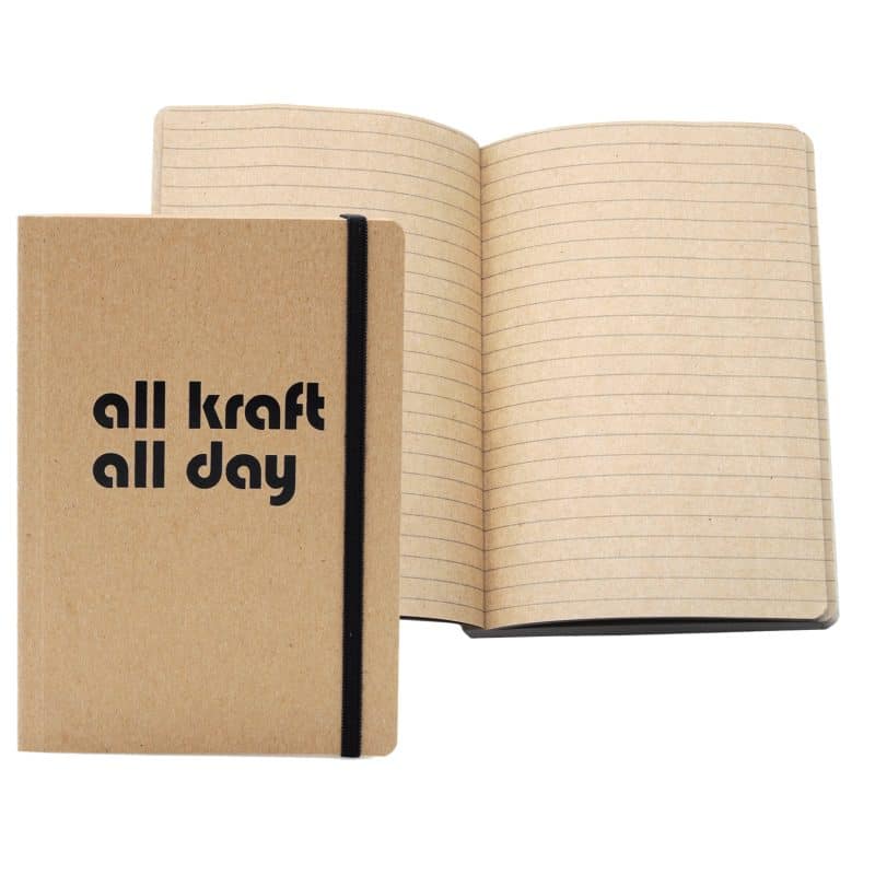 Custom 5" x 7" Recycled Kraft Perfect Bound Journal