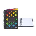 Custom 5" x 7" Venetian Diamond Leather Spiral Journal - 8