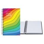 Custom 5.25" x 8.25" Full Color Laminated Spiral Journal - 1
