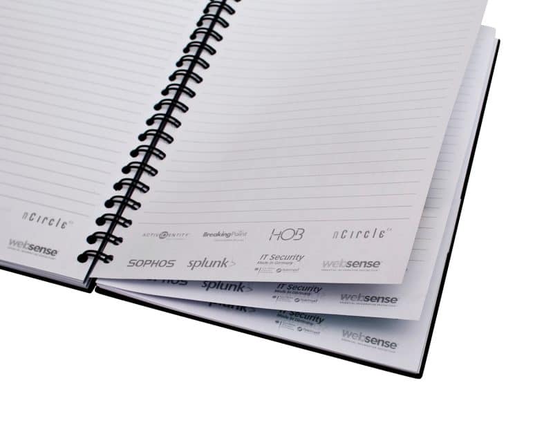 Custom 5.25" x 8.25" Recycled Spiral Journal - 3