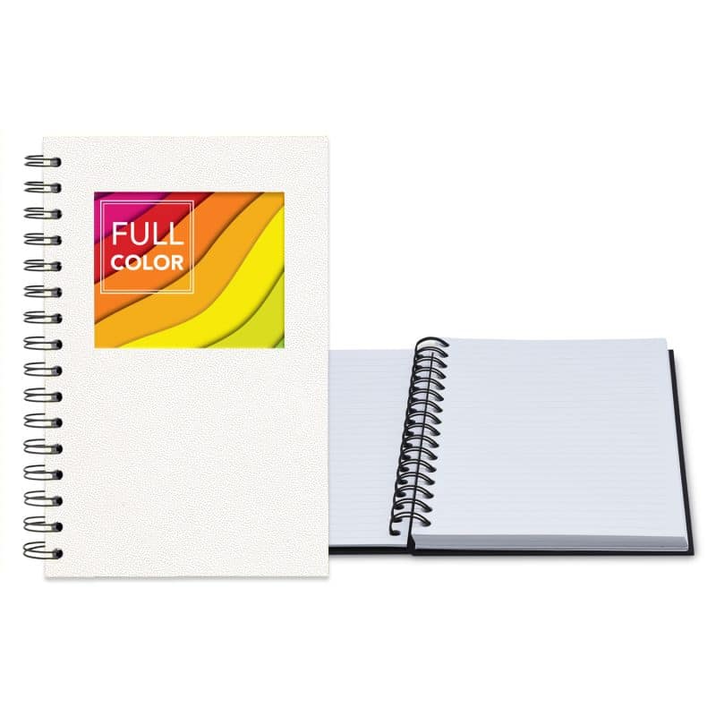 Custom 5.25" x 8.25" Senzabrite Window Spiral Journal - 1