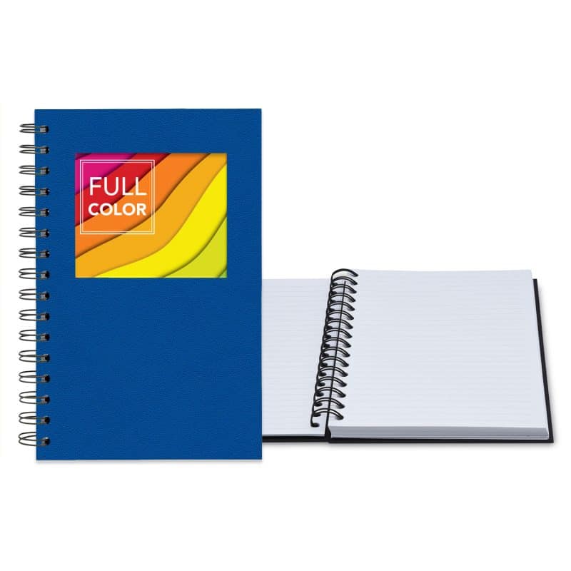 Custom 5.25" x 8.25" Senzabrite Window Spiral Journal - 2