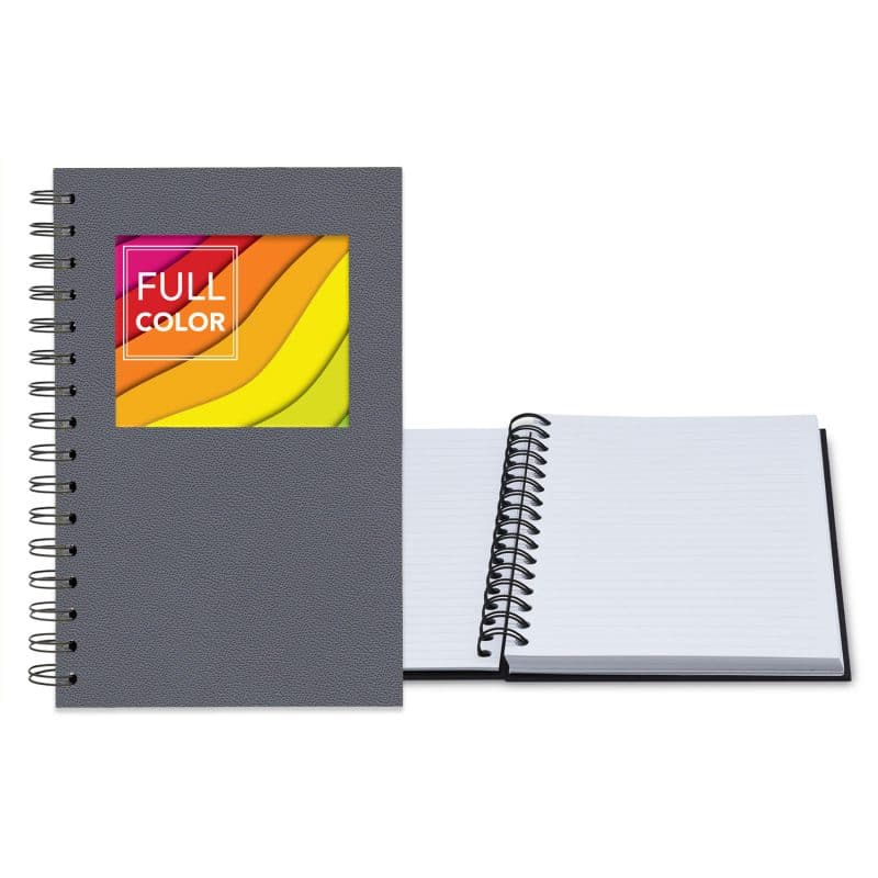 Custom 5.25" x 8.25" Senzabrite Window Spiral Journal - 3