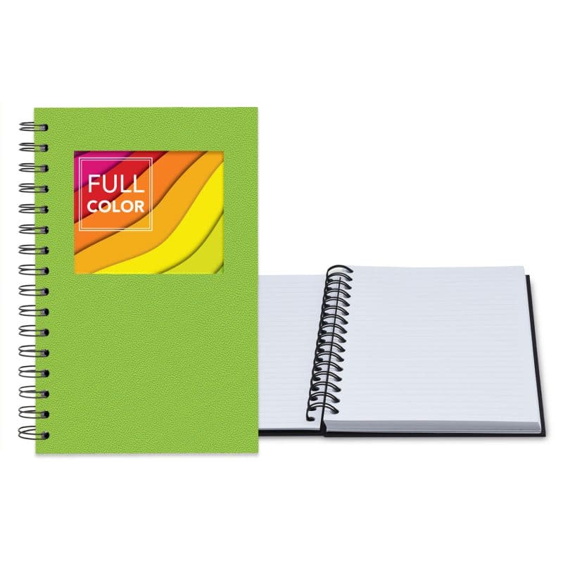 Custom 5.25" x 8.25" Senzabrite Window Spiral Journal - 4