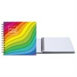 Custom 7" x 7" Full Color Laminated Spiral Journal - 1