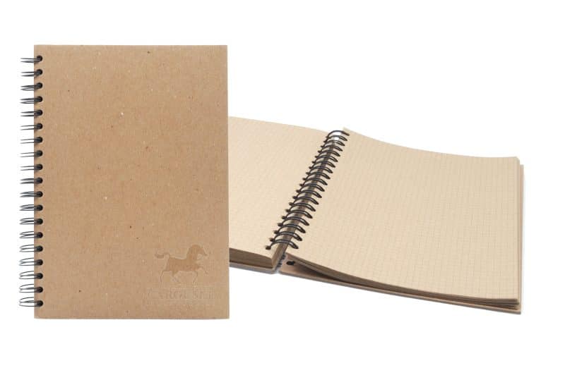 Custom 7" x 9" All Kraft Recycled Spiral Journal - 1