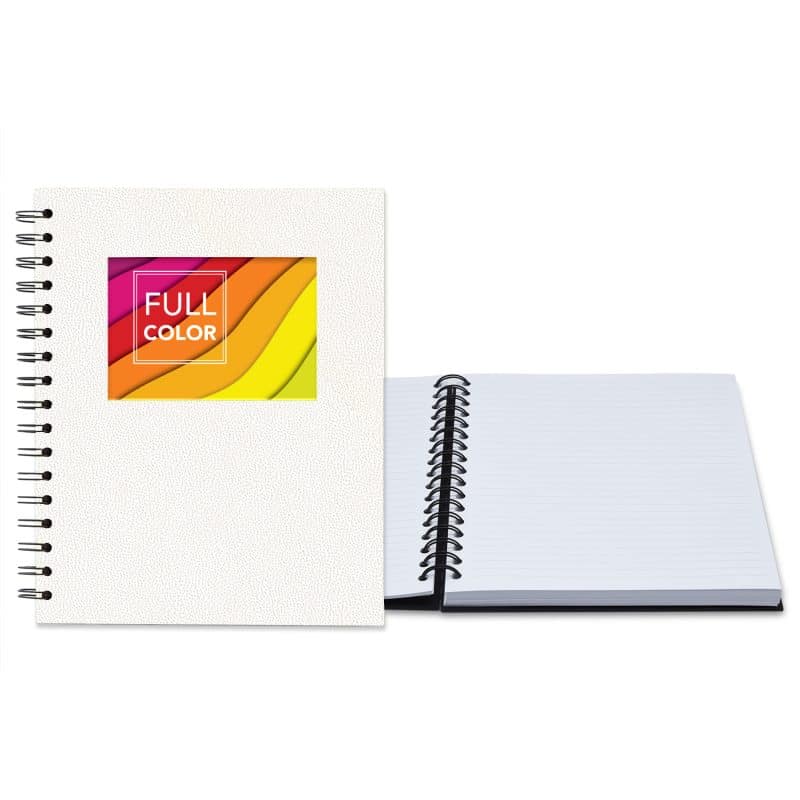 Custom 7" x 9" Senzabrite Window Spiral Journal - 8