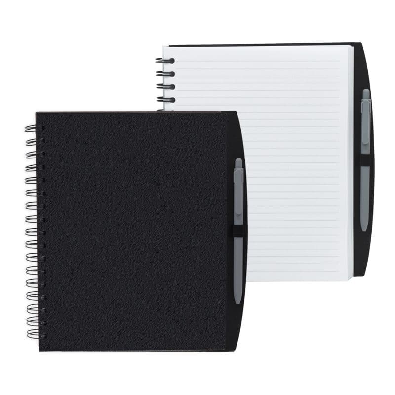 Custom 7" x 9" Spiral Journal with Pen - 1