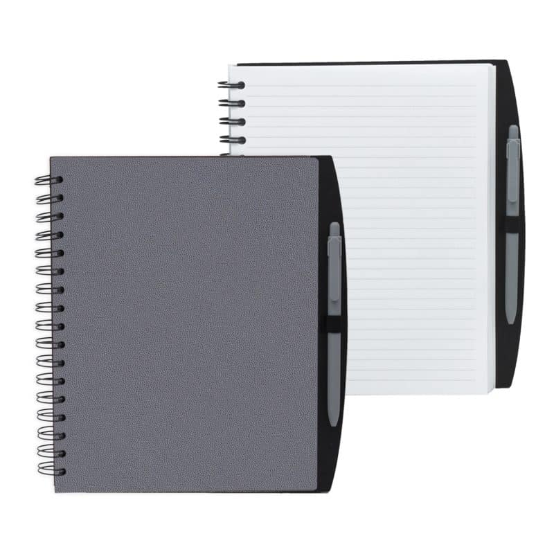 Custom 7" x 9" Spiral Journal with Pen - 2