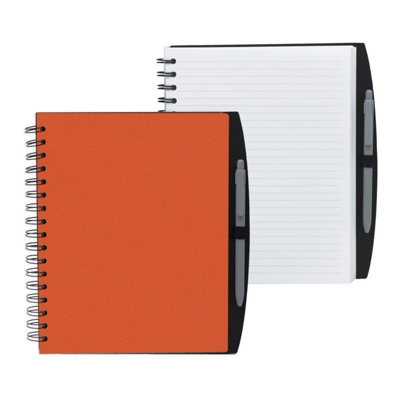 Custom 7" x 9" Spiral Journal with Pen - 3