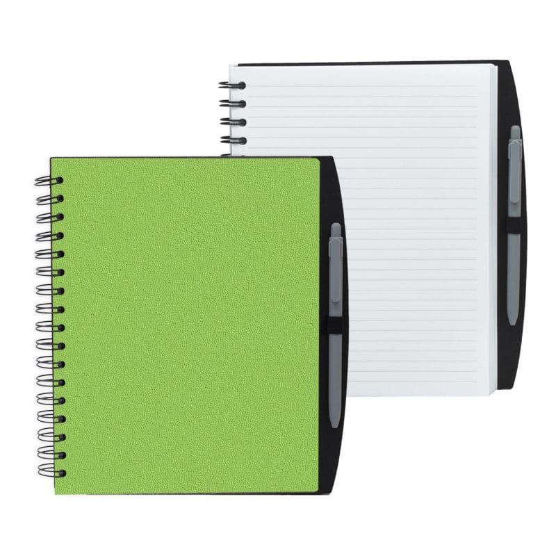 Custom 7" x 9" Spiral Journal with Pen - 4