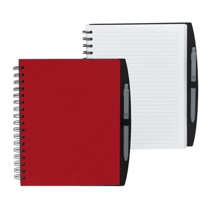 Custom 7" x 9" Spiral Journal with Pen - 5