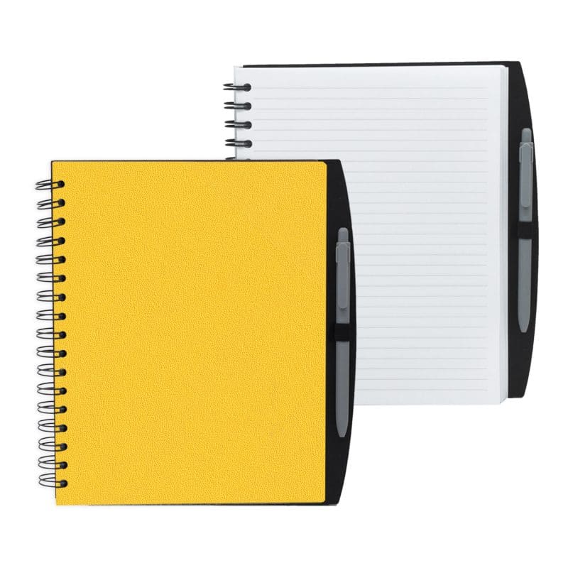 Custom 7" x 9" Spiral Journal with Pen - 9