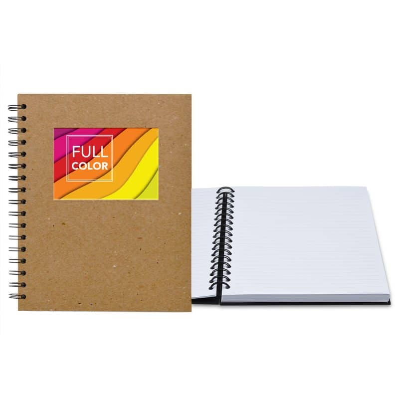 Custom 7" x 9" Window Spiral Journal - 2