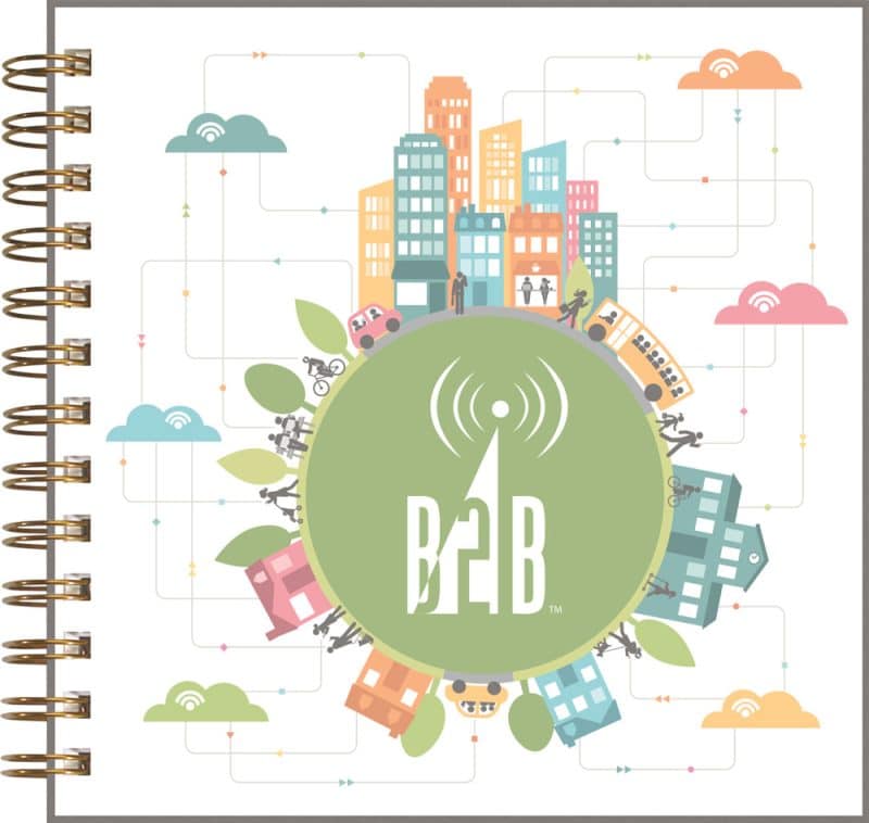 Custom ClearView™ Square NoteBook Journal (7"x7")