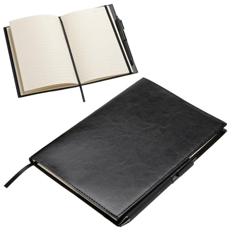 Custom Conclave Refillable Leatherette Journal with Pen - 3