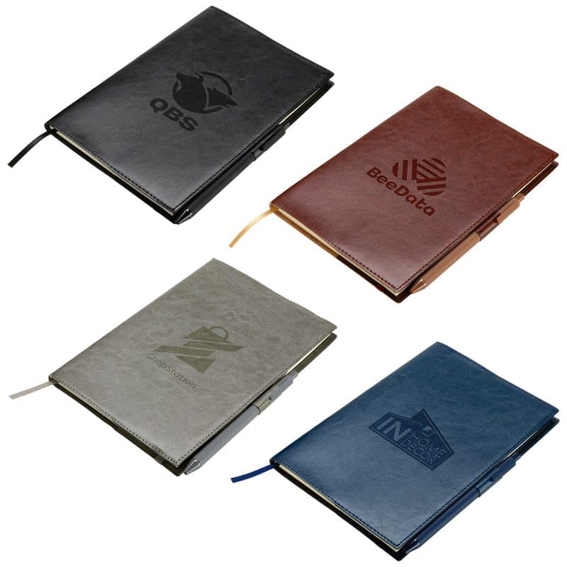Custom Conclave Refillable Leatherette Journal with Pen