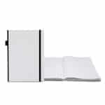 Custom Contempo Bookbound Leather Cover Journal with Matching Color Flat Elastic Closure - 1