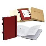 Custom Contempo Bookbound Leather Cover Journal with Matching Color Flat Elastic Closure
