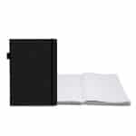 Custom Contempo Bookbound Leather Cover Journal with Matching Color Flat Elastic Closure - 2