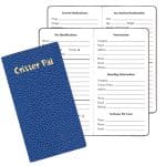 Custom Critter Pal-Pet Information Journal/ Cobblestone Covers - 1