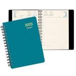 Custom Daily Classic Wire Bound Diary w/ Shimmer Cover - 1