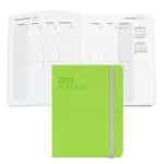 Custom Senzabrite Faux Leather Perfect Bound Weekly Planner Journal Book - 2