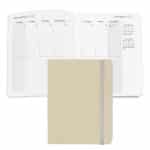 Custom Senzabrite Faux Leather Perfect Bound Weekly Planner Journal Book - 5