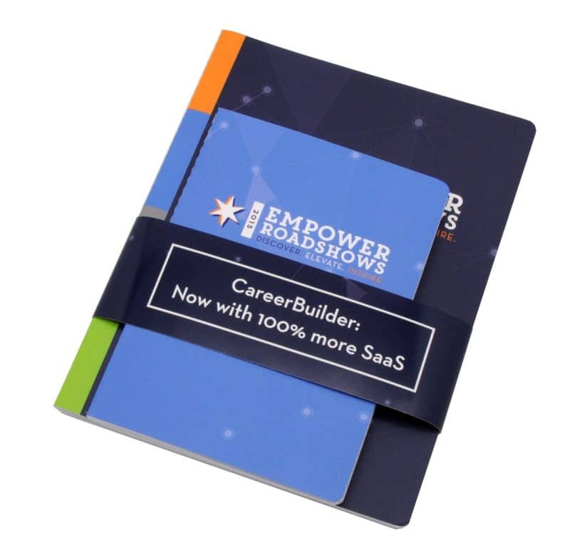 Custom Set of 2 Full Color Commuter Journals with Belly Band - 1
