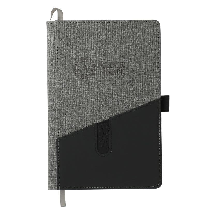 Custom 5.5'' x 8.5'' FSC® Mix Siena Heathered Bound Journal - 2