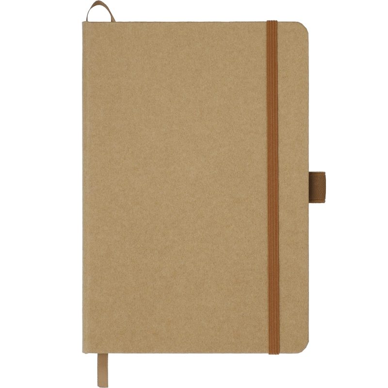 Custom 5.5'' x 8.5'' Washable Kraft Stone Bound Journal - 1