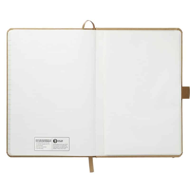 Custom 5.5'' x 8.5'' Washable Kraft Stone Bound Journal - 8