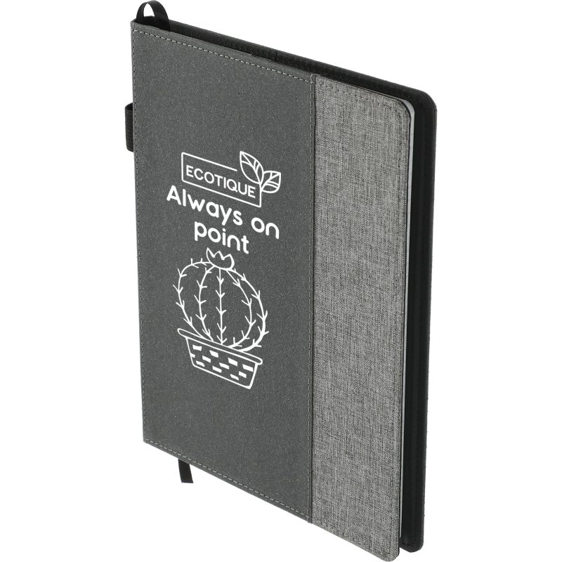 Custom 7'' x 10'' FSC® Mix Reclaim rPET Refillable Journal - 2