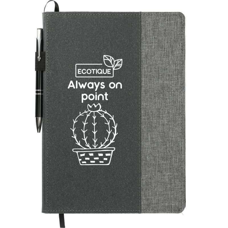 Custom 7'' x 10'' FSC® Mix Reclaim rPET Refillable Journal - 5