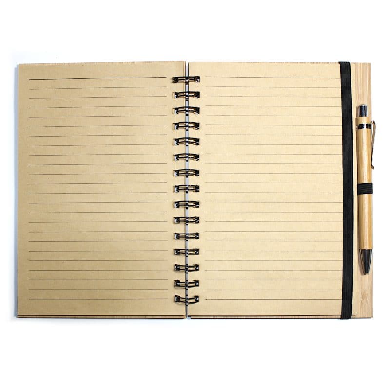 Custom A5 Bamboo Journal / Notebook / Planner (HOOD) - 3