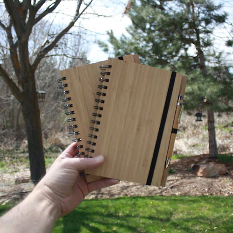 Custom A5 Bamboo Journal / Notebook / Planner (HOOD) - 6