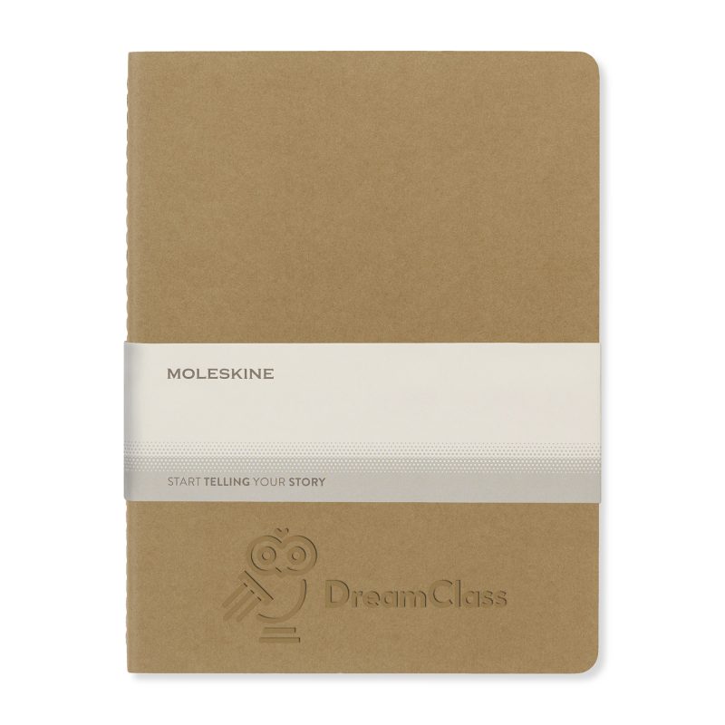 Custom Moleskine® Cahier Ruled X-Large Journal - Kraft - 2