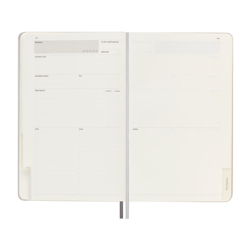 Custom Moleskine® Passion Journal - Wedding - Pearl Grey - 3