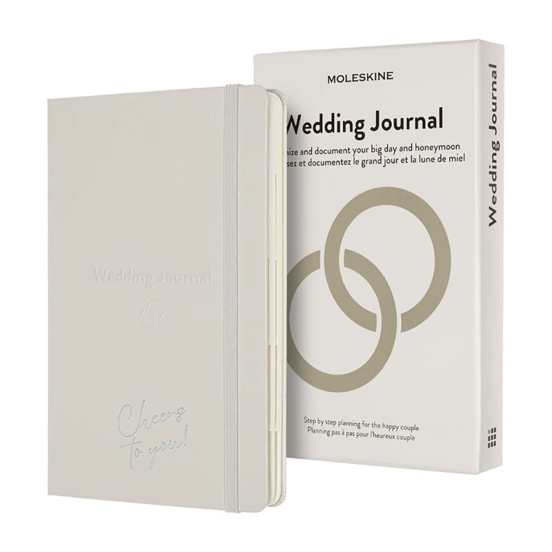 Custom Moleskine® Passion Journal - Wedding - Pearl Grey