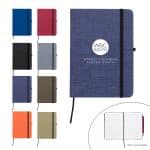 Custom RPET Heathered Journal w/Pen Loop