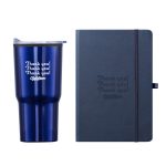 Custom Eccolo® Cool Journal/Bexley Tumbler Gift Set - 2