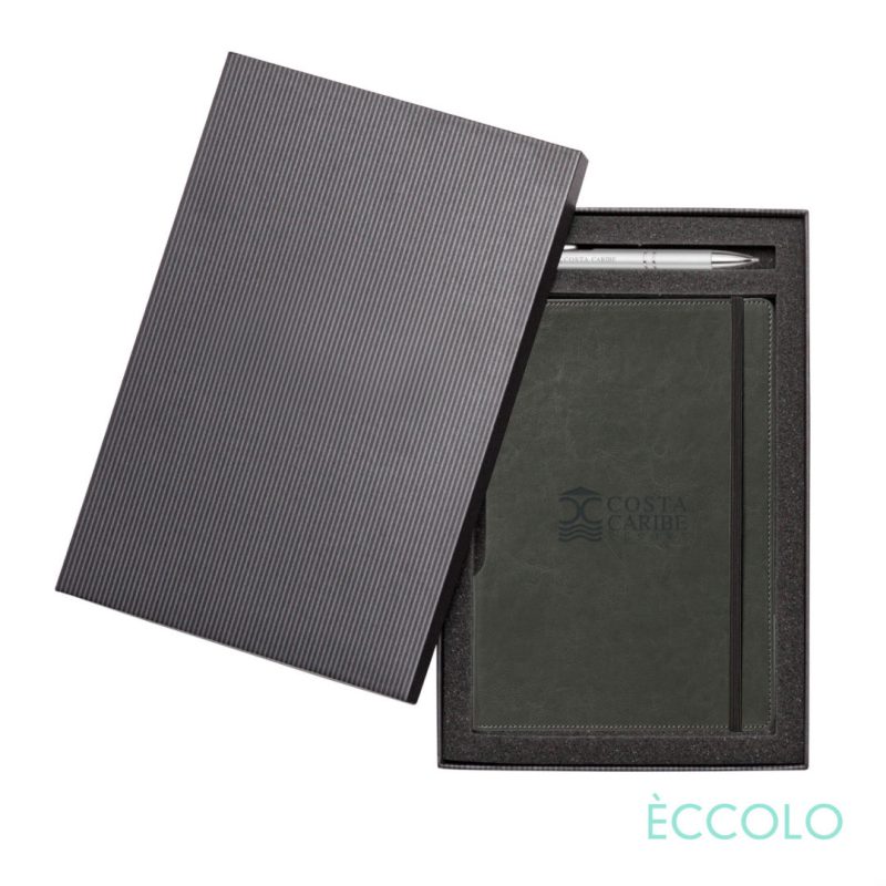 Custom Eccolo® Rhythm Journal/Clicker Pen Gift Set - (M) - 4