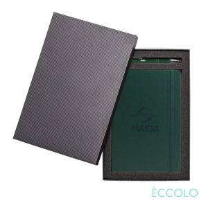 Custom Eccolo® Techno Journal/Clicker Pen Gift Set - (M)