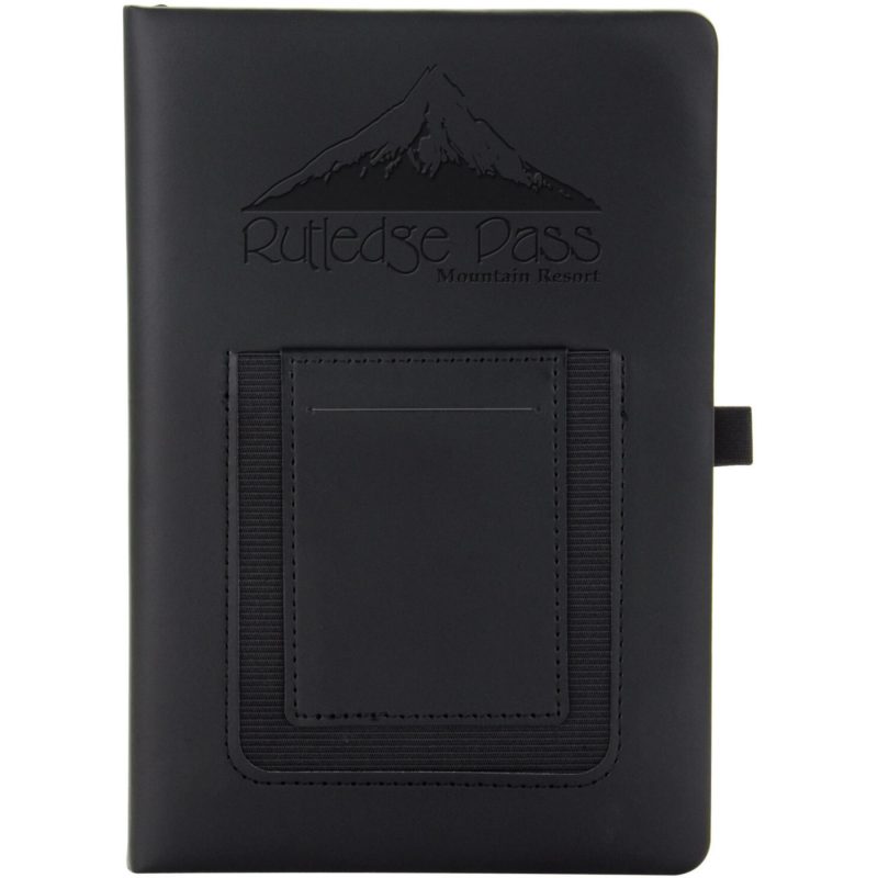 Custom Techno Phone Pocket Journal Debossed 5.75 X 8.25