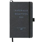 Custom 5.5'' x 8.5'' FSC® Mix Recycled Leather Bound Journal - 4