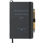 Custom 5.5'' x 8.5'' FSC® Mix Recycled Leather Bound Journal - 5