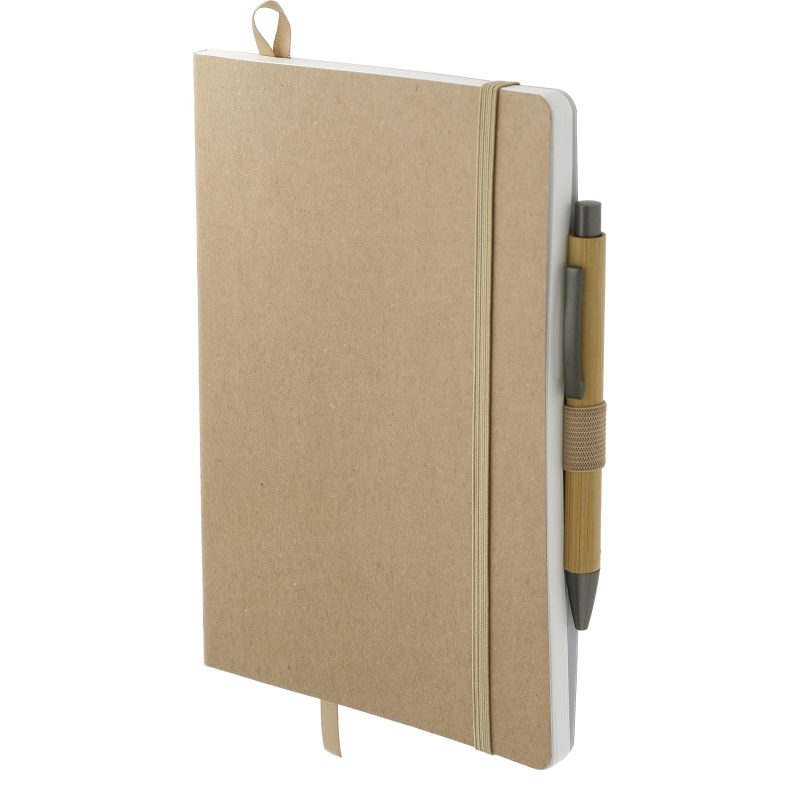 Custom 5.5'' x 8.5'' FSC® Mix Stone Bound Journal Set - 7
