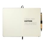 Custom 5.5'' x 8.5'' Recycled Cotton Bound Journal Set - 4