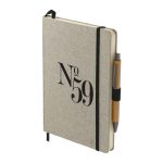 Custom 5.5'' x 8.5'' Recycled Cotton Bound Journal Set - 5
